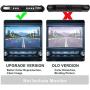 License Plate Frame Backup Camera Night Vision Car Rear View Camera 170° Viewing Angle Waterproof High Sensitive Universal 7 Bright LED Reversing Car Camera Upgrade Version