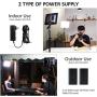 2 Packs LED Video Photography Lighting Kit, Panel Studio Lights with Stand, VL-200T Bi-Color Dimmable Photo Lighting for YouTube Video Shooting, Wireless Remote, AC Adapter, Carry Bag (Included)