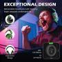 EKSA E900 USB Gaming Headset - Xbox One Headset with 7.1 Surround Sound, PS4 Headset Noise Cancelling Mic, Gaming Headphones Compatible with PC, PS4, Xbox One Controller, Nintendo Switch（Green）