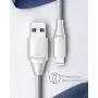 iPhone Charger Xcentz 3ft 2 Pack, MFi Certified Lightning Cable, High-Speed iPhone Charger Cable Durable Braided Charging Cord for iPhone 11/X/XS/XR/XS Max/8/7/7 Plus/6/5s, iPad Mini/Air, Silver