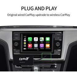 CarlinKit 2.0 Wireless CarPlay Adapter Upgrade Dongle fit for Ford with Sync 3 Version 3.4, Cars with Factory Wired CarPlay, Wired to Wireless CarPlay, Support Online Upgrade, iOS 14
