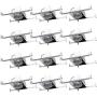 Sunco Lighting 12 Pack 4 Inch New Construction Housing, Air Tight IC Rated Steel Can, 120-277V, TP24 Connector Included for Easy Install - UL & Title 24 Compliant
