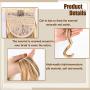 Cagora Ponytail Extension Curly Wavy Clip in Pony Tail Extensions Wrap Around Hairpiece Claw Synbthetic Ponytails Magic Paste Hair Wraps Human Hair Ponytail for Women (Ash Blonde Mix White(27H613))