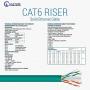 Newyork Cables Cat6A Riser (CMR) 1000ft - 23AWG 4 Pair Solid Bare Copper, 750MHz, Unshielded Twisted Pair (UTP), Available in Blue, White, Green, Black & Yellow Color Newyork Cables Cat6A Riser (CMR) 1000ft - 23AWG 4 Pair Solid Bare Copper, 750MHz, Unshielded Twisted Pair (UTP), Available in Blue, White, Green, Black & Yellow Color