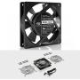 AC Infinity AXIAL 1225, Quiet Muffin Fan, 120V AC 120mm x 25mm Low Speed, UL-Certified for DIY Cooling Ventilation Exhaust Projects