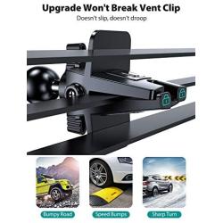 VICSEED Car Phone Holder Mount, [Upgrade Doesnt Slip & Drop] Air Vent Universal Cell Phone Holder for Car Hands Free Easy Clamp Cradle in Vehicle Compatible with All Apple iPhone Android Smartphone