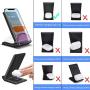 2 in 1 Wireless Charger,FDGAO 15W Fast Qi Wireless Charger Stand Compatible with iPhone 11/12/XR/XS/X/8/Airpods;Upright Wireless Charging Dock for Samsung Galaxy S20/S10/Note 20/Samsung Galaxy Buds