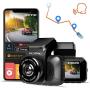 REXING V5 Dash Cam 4K Modular Capabilities 3840x2160@30fps UHD WiFi GPS Car Camera Recorder Night Vision,Loop Recording,Parking Monitor,Supercapacitor,Support 256GB Max,Voice Control (2021)