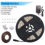 Black Light Strip, Purple LED Strip 16.4Ft/5M 300 Units Lamp Beads, Non-Waterproof Purple Light for Dance Party, Body Paint, Night Fishing, Work with 12V 2A Power Supply