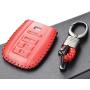 Vitodeco Genuine Leather Smart Key Keyless Remote Entry Fob Case Cover with Key Chain for Acura RLX, Acura TLX, Acura ILX (4 Buttons, Red) Vitodeco Genuine Leather Smart Key Keyless Remote Entry Fob Case Cover with Key Chain for Acura RLX, Acura TLX, Acura ILX (4 Buttons, Red)