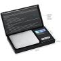 ORIA Digital Mini Scale, Electronic Smart Scale, 100g 0.01g/ 0.001oz Pocket Jewelry Scale, 7 Units, LCD Backlight Display, Tare Function, Auto Off, Stainless Steel