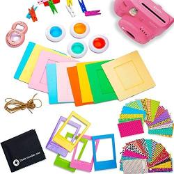 FujiFilm Instax Mini 9 Instant Camera + Fujifilm Instax Film (40 Sheets) + Deals Number ONE Accessories Bundle - Carrying Case, Color Filters, Photo Album, Stickers, Selfie Lens