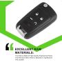 SCITOO 1PC OHT01060512 Keyless Entry Remote Flip Key Shell for Chevy 2003-2006 Buick Encore Allure LaCrosse
