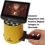 Wolverine Titan 8-in-1 20MP High Resolution Film to Digital Converter with 4.3'' Screen and HDMI Output, Worldwide Voltage 110V/240V AC Adapter & 32GB SD Card (Bundle) (Yellow)