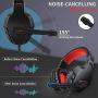 NUBWO U3 3.5mm Gaming Headset for PC, PS4, Laptop, Xbox One, Mac, iPad, Nintendo Switch Games, Computer Game Gamer Over Ear Flexible Microphone Volume Control with Mic