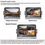 DoHonest V23 HD 1080P Digital Wireless Dual Backup Camera 7 DVR Split Screen Monitor Kit High-Speed Rear Observation System for Trailer,RV,Truck IR Night Vision IP69K Waterproof