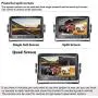 DoHonest V23 HD 1080P Digital Wireless Dual Backup Camera 7 DVR Split Screen Monitor Kit High-Speed Rear Observation System for Trailer,RV,Truck IR Night Vision IP69K Waterproof