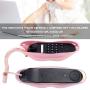 Lip Shape Electroplating Pink Telephone, Support Number Storage WX‑3016 Fashionable Landline Telephone, Home Desk Telephone Corded Phone for Birthday for Loved One, Friend (Pink)