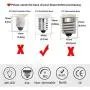 E14 4W LED Light Bulb, 5 Pack, Daylight White 6000K , 40W Incandescent Bulb Equivalent, 400LM 52 LED 2835-SMD Light, Dimmable, AC 110V