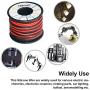TUOFENG 16 awg Electronic Wire,66 Feet Silicone Wire Flexible Tinned Copper Wire High Temperature Resistance 2 Separated Wires 33 ft Black and 33 ft Red Stranded Wire