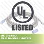 Mediabridge Coaxial Cable (8 Feet) with F-Male Connectors - Ultra Series - Tri-Shielded UL CL2 in-Wall Rated RG6 Digital Audio/Video - Includes Removable EZ Grip Caps (Part# CJ08-6BF-N1)