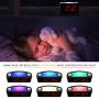 Rocam Home LED Digital Alarm Clock - 6.5'' Large Red Display, Loud Alarm, 7 Colored Night Light, Snooze, Dimmer, Dual USB Charger Ports, Battery Backup, 12/24 Hours for Bedrooms, Kids, Heavy Sleepers