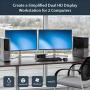 StarTech.com Dual Monitor DisplayPort KVM Switch - 2 Port - USB 2.0 Hub - Audio and Microphone - DP KVM Switch (SV231DPDDUA) Black