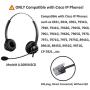 Oppetec Landline IP Phone Headset Office Headset Compatible with Cisco IP Phones 6961 7940 7941G 7961G 7971G 8941G 8945G 9971G CP-7821 etc