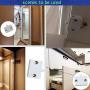 4X Cabinet Door Switch,Cabinet Lamp Switch, Drawers Open on Close Door Applicable to 12V 24V 110V(Wite18 AWG Wire) (Black)