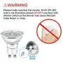 Ascher GU10 LED Light Bulbs, 50W Halogen Bulbs Equivalent, 4W, 400 Lumens, Non-Dimmable, 5000K Daylight White,120° Beam Angle, LED Bulbs for Recessed Track Lighting , GU10 Base, Pack of 10