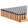 Amazon Basics 100 Pack AAA High-Performance Alkaline Batteries, 10-Year Shelf Life, Easy to Open Value Pack