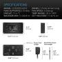 AC Infinity AIRPLATE T3, Quiet Cooling Fan System 6'' with Thermostat Control, for Home Theater AV Cabinets