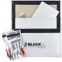 Newtex Z-Block Electronics 18 x 24 Fire Containment Bag Kit; Includes X20 High Temperature Aluminized Leather Gloves and Z-SIL Silica Fire Barrier Blanket, Made in The USA