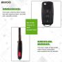 SCITOO Keyless Entry Remote Flip Key FOB Shell 1PC 4 Buttons Replacement for Volkswagen Golf Beetle Jetta Passat HLO1J0959753AM