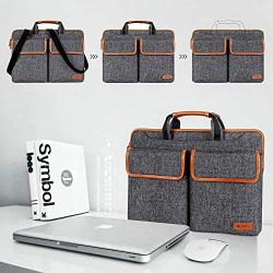 MCHENG 14 Inch Laptop Case Shoulder Messenger Bag, Lightweight Laptop Computer Notebook Carrying Case Sleeve Handbag for Men Women Fit for Acer/Asus/Lenovo/HP/Toshiba, Black