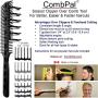 CombPal Scissor Clipper Over Comb Hair Cutting Tool Barber Haircutting Comb Set (Classic Set, Black)