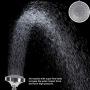 Emoly High Pressure Showerhead, Upgraded Fixed Showerhead (5 Spray Settings), Adjustable Metal Swivel Ball Joint, Multi-Functional Bathroom Showerhead 4 inch High Flow Shower Head