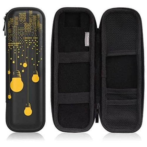 MoKo Holder Case Fit i-Pencil/i-Pencil 2, PU Leather Case for Samsung Stylus Surface Pen, Fit iPad 8th Gen 2020/7th Gen 10.2/iPad Air 4th Gen/iPad Pro 11 & 12.9 2020 - City Night View Black