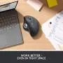 Logitech ERGO M575 Wireless Trackball Mouse, Easy thumb control, Precision and smooth tracking, Ergonomic comfort design, Windows/Mac, Bluetooth, USB - Off White