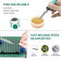 Miuzei PCB Board Prototype Kit for Electronic Projects, Circuit Solder Double-Side Board with 40 Pin 2.54 mm Male to Female Headers Connector, 2P&3P Screw Terminal Block, Solder Flux, Solder Wire