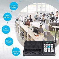 Intercoms Wireless for Home - GLCON 6 Pack Long Range 1 Mile Wireless Intercom System 10 Channel 3 Code - Room to Room Home Intercom System for Business House Office Gate Restaurant Elderly