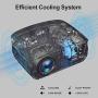 Mini Projector-2021 Latest Portable Video Projector for Home Theater/Outdoor Movie/Video Game, Support 1080P/236 Projector Screen, Compatible with Netflix/TV Stick/Phone/Laptop/PC/HDMI/USB