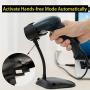 TEEMI QR Barcode Scanner with Handsfree AutoSensing Stand Handheld Automatic USB Wired 1D 2D Bar Codes Reader
