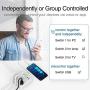 Gosund Smart Power Strip Works with Alexa Google Home, Smart Plug USB WiFi Surge Protector Multi Outlet Extender, 4ft Extension Cord, 3 USB 3 Charging Ports for Home Office Desk Tablets 10A, White