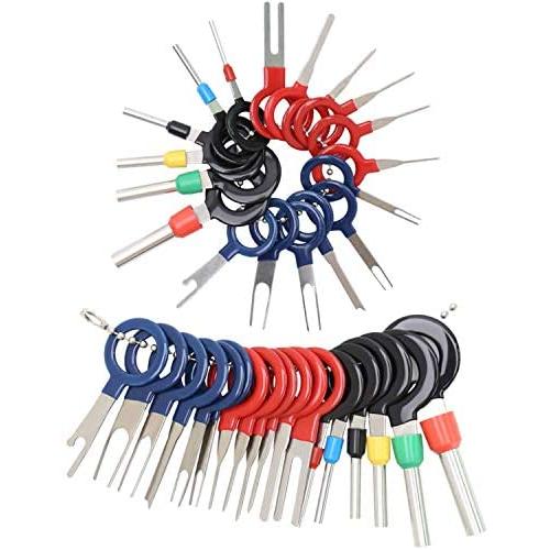 18pcs Auto Terminals Removal Tool，Terminal Removal Tool Kit for Car, Wire Connector Pin Release Extractor Tools Set for Most Connector Terminal