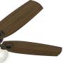 Hunter Builder Plus Indoor Ceiling Fan with LED Lights and Pull Chain Control, 52'', New Bronze