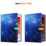 Fintie Folio Case for New iPad 8th Gen (2020) / 7th Generation (2019) 10.2 Inch - Multi-Angle Viewing Soft TPU Smart Stand Back Cover with Pocket, Pencil Holder, Auto Wake/Sleep, Starry Sky