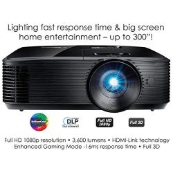Optoma HD146X High Performance Projector for Movies & Gaming | Bright 3600 Lumens | DLP Single Chip Design | Enhanced Gaming Mode 16ms Response Time