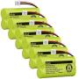 iMah Ryme B2-1 BT-800 BT-8001 BT-8300 BT-1011 BT-1018 BT-1022 BT184342 BT18433 Battery Compatible with AT&T CL80109 EL51109 SL82000 TL90078 Vtech CS6209 CS6219 CS6229 DS6121 DS6221 DS6221 (Pack of 6)