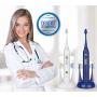 Pursonic S430 SmartSeries Electronic Power Rechargeable Sonic Toothbrush, 12 Brush Heads Included, Red